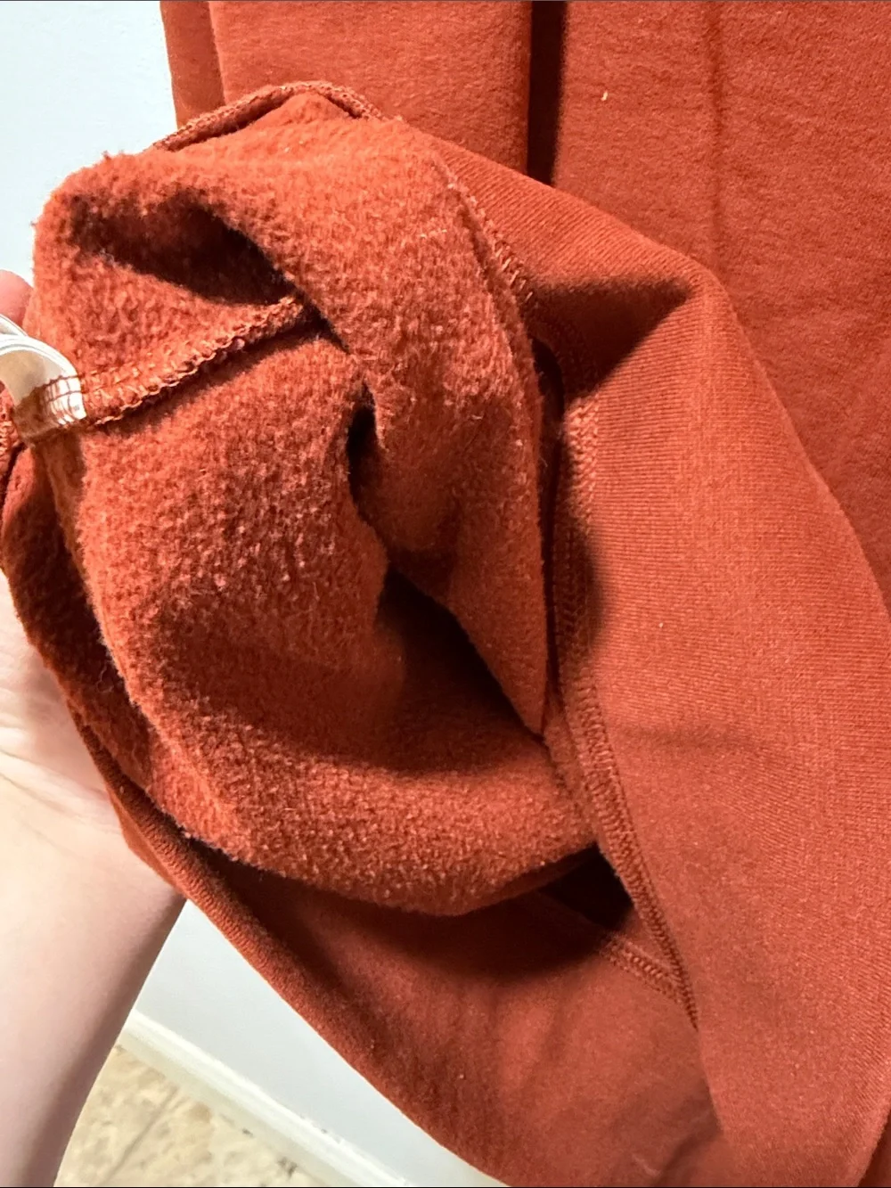 The North Face Men’s Crewneck Sweatshirt Orange Fleece Lined‎ Size Medium Casual